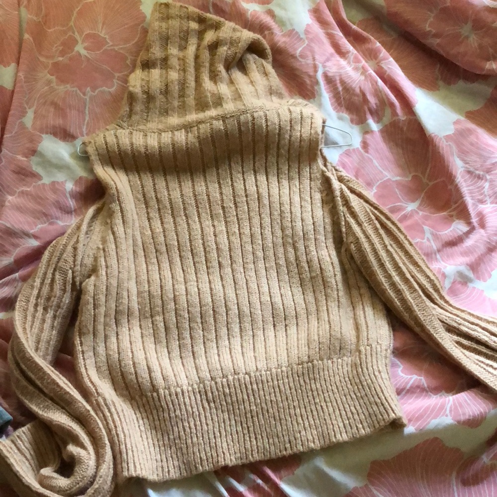Tan long neck long sleeve